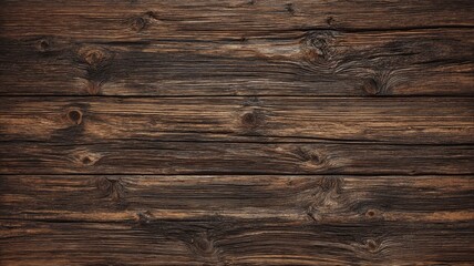 Rustic wooden planks with dark tones. AI image