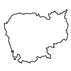 map of Cambodia 