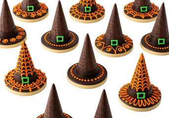 Festive Halloween Witch Hat Cookies - Sweet & Spooky Holiday Treats