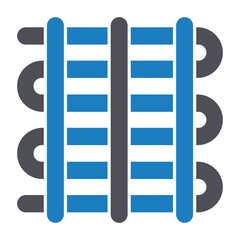 Heater core Vector icon which can easily modify or edit