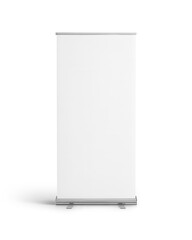 An image of a Rollup Banner isolated on a white background