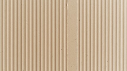 Naklejka premium Close-up of corrugated cardboard with a vertical strip
