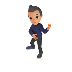 Man Dancing 3D Illustration