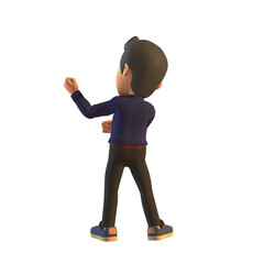 Man Dancing 3D Illustration