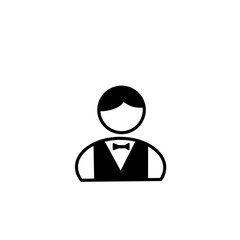 Hotel staff icon illustration for service and hospitality design／サービス・ホスピタリティデザイン向けのホテルスタッフアイコンイラスト
