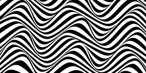 Obraz premium wavy motion vector abstract background. black and white background.