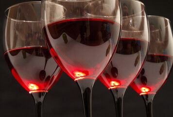 Glasses of wine