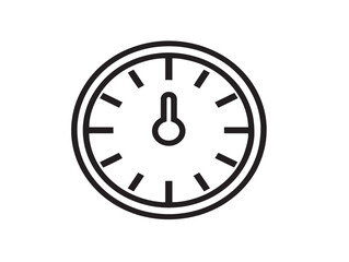 Free time icon 2D vector line art for break period and unwinding