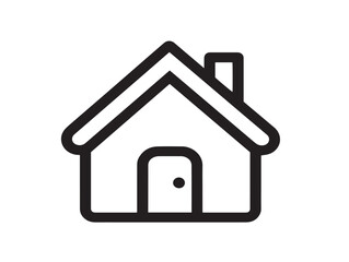 Home and living icon 2D vector line art in a clean minimalist style