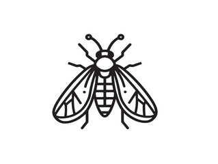 Insects icon 2D vector line art for nature and small creatures