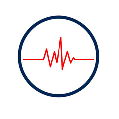 Vibrant Heartbeat Rhythm Circle 