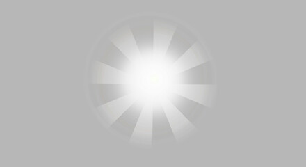 Intense Radial Sunburst Light Effect PNG – Transparent White Bursting Rays for Photo Overlays, Retro Designs, Logo Backdrops, and Bright Highlights

