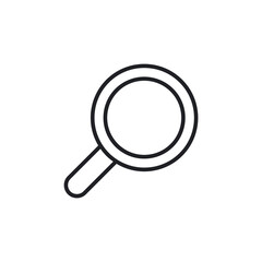 Magnifying Glass Zoom UI UX Line Icon