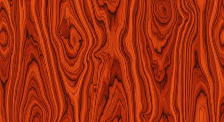 Exotic Cocobolo wood seamless pattern featuring a dense grain and rich reddish brown hues for luxury decor