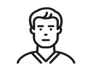 Life Style Avatar icon 2D vector line art in a clean minimalist style
