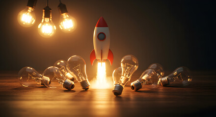 space rocket in space