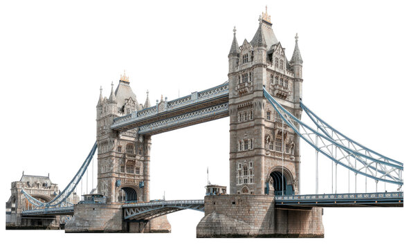 Iconic landmark features twin towers, a connecting deck, and suspended walkways