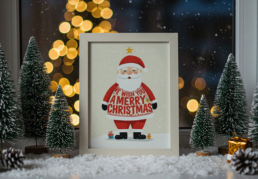 Christmas Frame Mockup