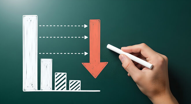 Declining Business Performance Downward Trend Concept