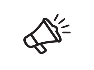 Notification icon 2D vector line art in a clean minimalist bell and message alert © Sajib