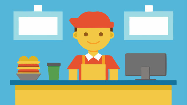 Fast Food Cashier Images – Browse 3,967 Stock Photos, Vectors, and ...