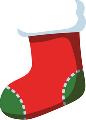 christmas socks vector shape