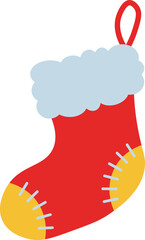christmas socks vector shape