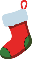 christmas socks vector shape