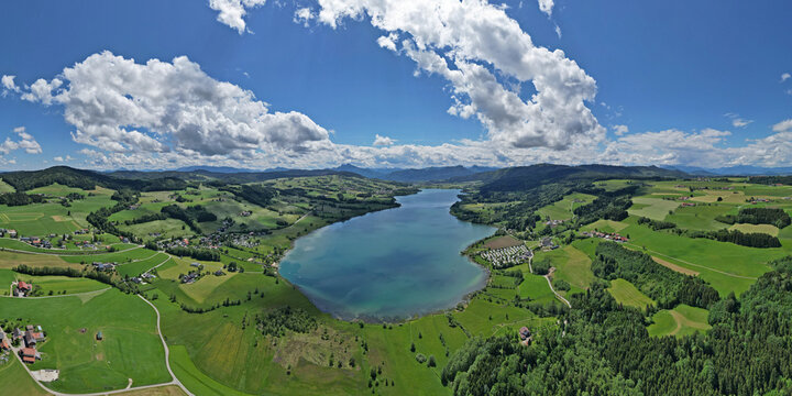 Irrsee in Ober&ouml;sterreich - Drohnenaufnahme