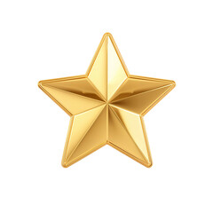 gold star on white background