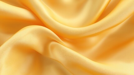 Fototapeta premium Golden Satin Fabric Texture With Soft Folds