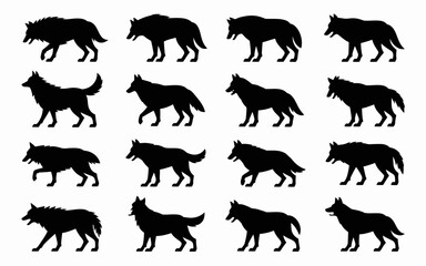 set of animals silhouettes