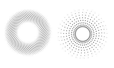 Set of black halftone dots backgrounds. vector modern dots halftone,Pop art comic style gradient circle halftone set Vector isolated on white background dots pattern. dots circle