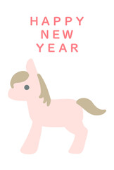 午年　年賀状テンプレート