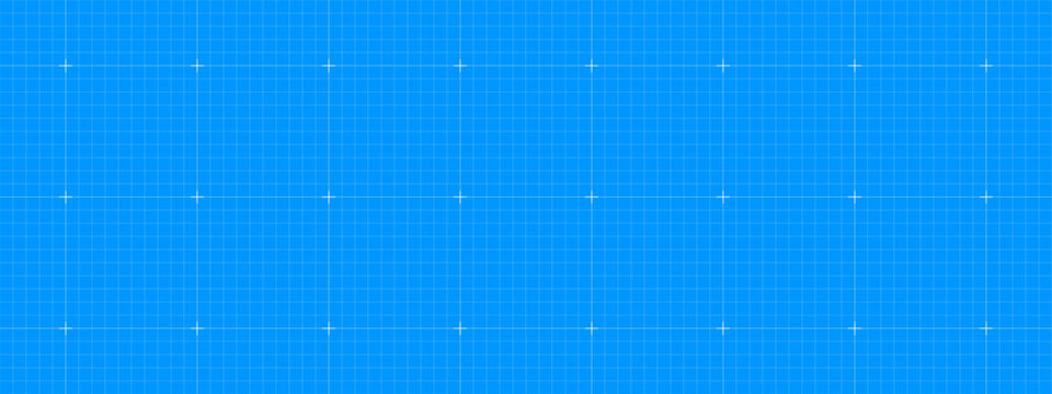 Blueprint mat background, engineering graph paper for science or technology designs