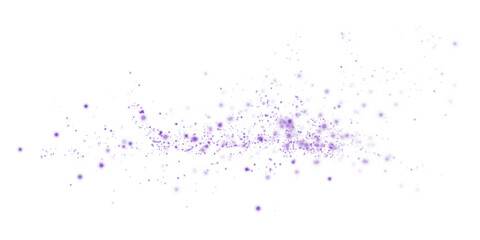 Purple Magical Glowing Particles, Burst with Confetti and Firework Spark Elements for Celebration Design