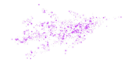 Purple Magical Glowing Particles, Burst with Confetti and Firework Spark Elements for Celebration Design