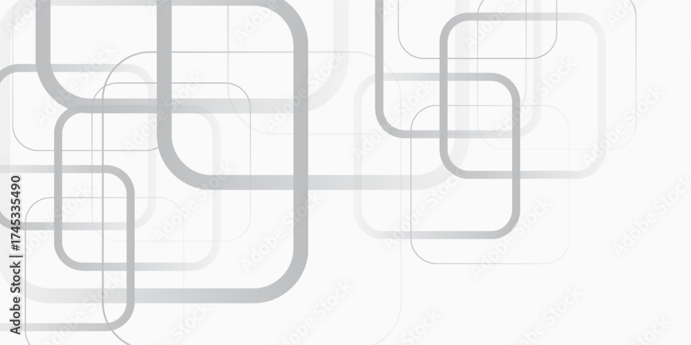 Wall mural gradient white monochrome background vector design white abstract concept natural line simple