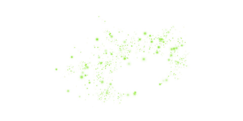 Shimmering Light Green Abstract Stars and Light Overlay with Glowing Particles and Glistening Shine for Luxury Backgrounds