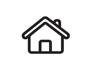 Smart Home icon 2D vector line art for connected IoT devices