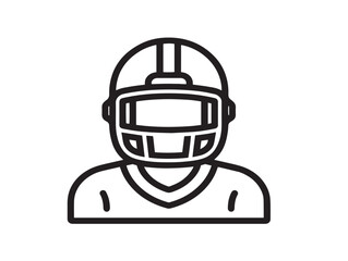 Streaming Sports icon 2D vector line art for digital media platforms