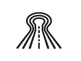 Traffic icon 2D vector line art for urban travel and navigation