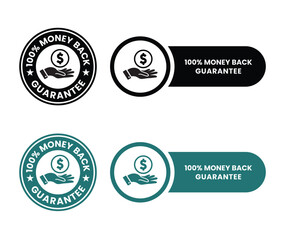 Money back guarantee, Free Shipping Trust Badges ,Trust Badges