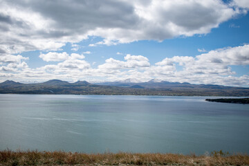 Fototapeta premium Water landscape. Mountain lake