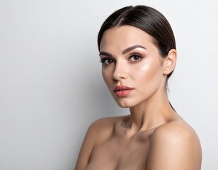 Photo d'une femme en studio 