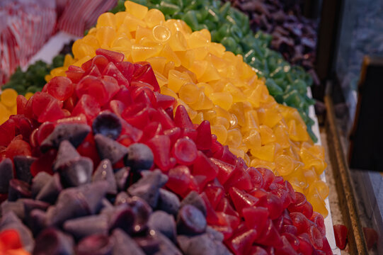 A cuberdon, a cone-shaped Belgian candy.