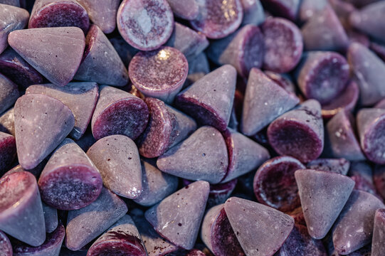 A cuberdon, a cone-shaped Belgian candy.