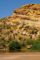 Spring at Saguaro lake in Arizona