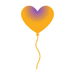 heart shaped balloon vector illustration
