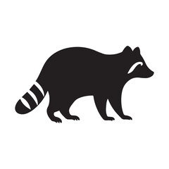 Obraz premium vector illustration of a raccoon